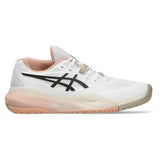 Women's GEL-Resolution X Tennis Shoes White and Black Coffee,Footwear,Asics,,,Tennis Express,1042A279_106-1