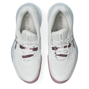 Women's GEL-Resolution X Tennis Shoes White and Dusty Mauve,Footwear,Asics,,,Tennis Express,1042A279_107-3