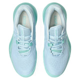 Women's GEL-Resolution X Tennis Shoes Light Blue and Oasis Green,Footwear,Asics,,,Tennis Express,1042A279_402-3