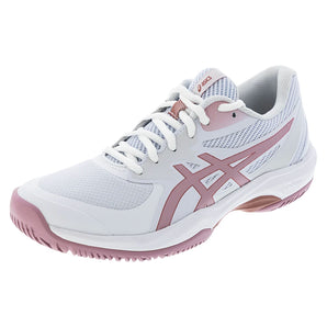 Women's Game FF Tennis Shoes White and Morganite-Footwear-Asics-5-WHITE/MORGANITE, [current_file_name-Tennis Express