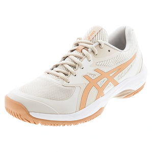Women's Game FF Tennis Shoes Soft Oat and Cantaloupe,Footwear,Asics,Soft Oat/Cantaloupe,5,Tennis Express,1042A281-250F26copy