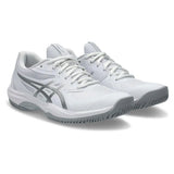 Women's Game FF Tennis Shoes White and Pure Silver-Footwear-Asics-1042A281_101-Tennis Express