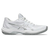 Women's Game FF Tennis Shoes White and Pure Silver-Footwear-Asics-1042A281_101_1-Tennis Express