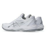 Women's Game FF Tennis Shoes White and Pure Silver-Footwear-Asics-1042A281_101_4-Tennis Express