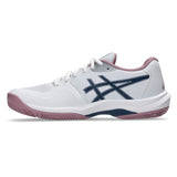 Women's Game FF Tennis Shoes White and Independence Blue,Footwear,Asics,,,Tennis Express,1042A281_104-1