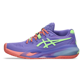 Women's GEL-Resolution X Padel Shoes Amethyst and Illuminate Green-Footwear-Asics-1042A285-501S26-1-Tennis Express