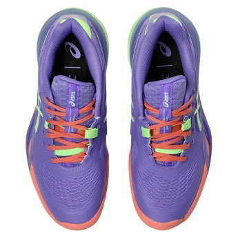 Women's GEL-Resolution X Padel Shoes Amethyst and Illuminate Green-Footwear-Asics-1042A285-501S26-3-Tennis Express
