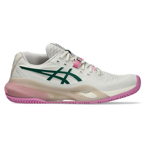 Women's GEL-Resolution X Padel Shoes Soft Oat and Jewel Green,Footwear,Asics,,,Tennis Express,1042A285_250F26-1