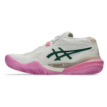 Women's GEL-Resolution X Padel Shoes Soft Oat and Jewel Green,Footwear,Asics,,,Tennis Express,1042A285_250F26-2