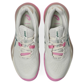 Women's GEL-Resolution X Padel Shoes Soft Oat and Jewel Green,Footwear,Asics,,,Tennis Express,1042A285_250F26-3