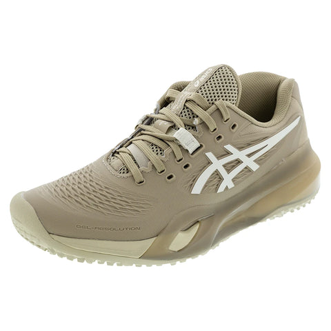 Women's GEL-Resolution X Omnicourt Tennis Shoes Wood Crepe and