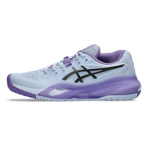 Women's Night Energy GEL-Resolution X Tennis Shoes Blue Fade and Gunmetal,Footwear,Asics,,,Tennis Express,1042A303_400-1
