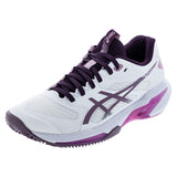 Women's CLAY Court Solution Speed FF 4 Tennis Shoes White and Dusty Mauve,Footwear,Asics,White/Dusty Mauve,5,Tennis Express,1042A305-102F26copy