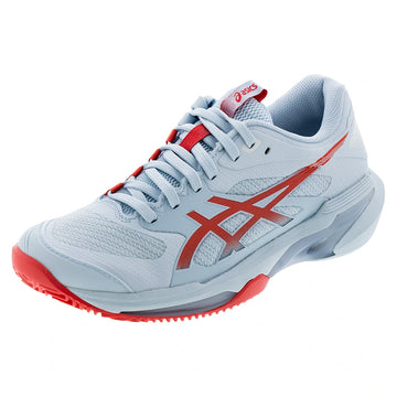 Women's CLAY Court Solution Speed FF 4 Tennis Shoes Sky and Sienna