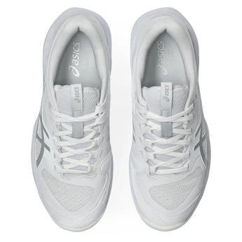 Women's Solution Speed FF 4 Clay Tennis Shoes White and Pure Silver-Footwear-Asics-1042A305_101-4-Tennis Express