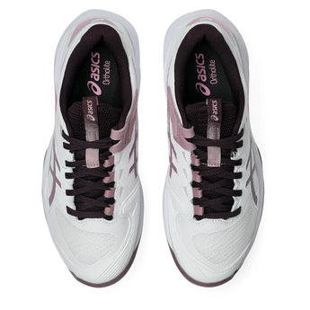 Women's CLAY Court Solution Speed FF 4 Tennis Shoes White and Dusty Mauve,Footwear,Asics,,,Tennis Express,1042A305_102-3