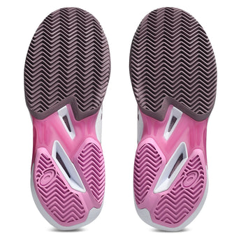 Women's CLAY Court Solution Speed FF 4 Tennis Shoes White and Dusty Mauve,Footwear,Asics,,,Tennis Express,1042A305_102-6