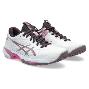 Women's Solution Speed FF 4 Tennis Shoes White and Dusty Mauve