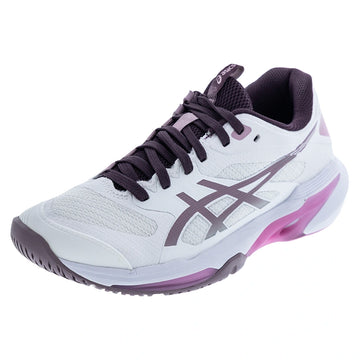 Women's Solution Speed FF 4 Tennis Shoes White and Dusty Mauve