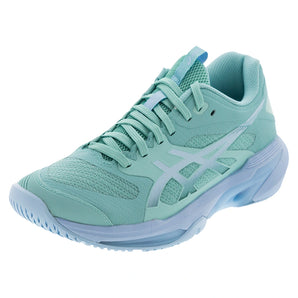 Women's Solution Speed FF 4 Tennis Shoes Oasis Green and Light Blue,Footwear,Asics,Oasis Green/Light Blue,5,Tennis Express,1042A307-300F26copy