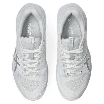 Women's Solution Speed FF 4 Tennis Shoes White and Pure Silver-Footwear-Asics-1042A307_101-3-Tennis Express