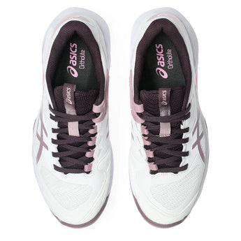 Women's Solution Speed FF 4 Tennis Shoes White and Dusty Mauve,Footwear,Asics,,,Tennis Express,1042A307_102-3