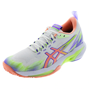 Women's SonicSmash FF Padel Shoes White and Guava-Footwear-Asics-1042A311-100S26copy-Tennis Express
