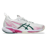 Women's SonicSmash FF Padel Shoes White and Jewel Green,Footwear,Asics,,,Tennis Express,1042A311_101F26-1