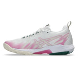 Women's SonicSmash FF Padel Shoes White and Jewel Green,Footwear,Asics,,,Tennis Express,1042A311_101F26-2
