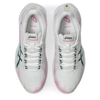 Women's SonicSmash FF Padel Shoes White and Jewel Green,Footwear,Asics,,,Tennis Express,1042A311_101F26-3