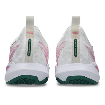 Women's SonicSmash FF Padel Shoes White and Jewel Green,Footwear,Asics,,,Tennis Express,1042A311_101F26-5