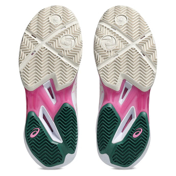 Women's SonicSmash FF Padel Shoes White and Jewel Green,Footwear,Asics,,,Tennis Express,1042A311_101F26-6