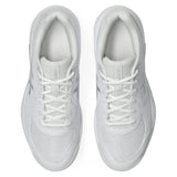 Women's GEL-Dedicate 9 Wide Tennis Shoes White and Pure Silver,Footwear,Asics,,,Tennis Express,1042A315_101-3