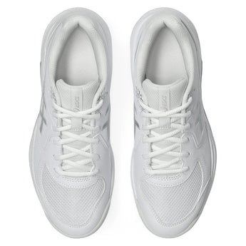Women's GEL-Dedicate 9 Wide Tennis Shoes White and Pure Silver,Footwear,Asics,,,Tennis Express,1042A315_101-3