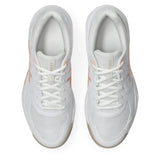 Women's GEL-Dedicate 9 Tennis Shoes White and Cantaloupe,Footwear,Asics,,,Tennis Express,1042A316_100-3