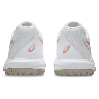 Women's GEL-Dedicate 9 Tennis Shoes White and Cantaloupe,Footwear,Asics,,,Tennis Express,1042A316_100-4
