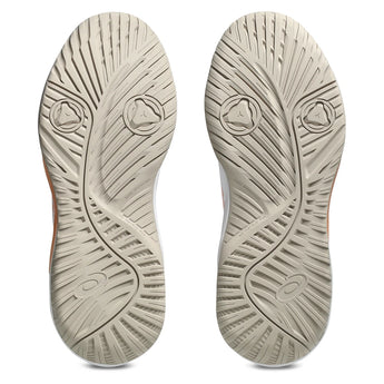 Women's GEL-Dedicate 9 Tennis Shoes White and Cantaloupe,Footwear,Asics,,,Tennis Express,1042A316_100-6