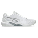 Women's GEL-Dedicate 9 Tennis Shoes White and Pure Silver,Footwear,Asics,,,Tennis Express,1042A316_101-2