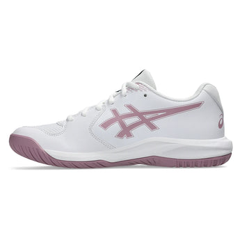Women's GEL-Dedicate 9 Tennis Shoes White and Taro Purple,Footwear,Asics,,,Tennis Express,1042A316_102-1