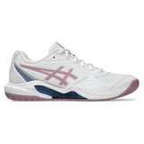 Women's GEL-Dedicate 9 Tennis Shoes White and Taro Purple,Footwear,Asics,,,Tennis Express,1042A316_102-2