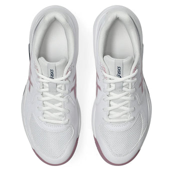 Women's GEL-Dedicate 9 Tennis Shoes White and Taro Purple,Footwear,Asics,,,Tennis Express,1042A316_102-3