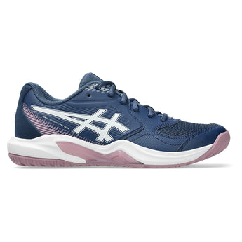 Women's GEL-Dedicate 9 Tennis Shoes Independence Blue and White,Footwear,Asics,,,Tennis Express,1042A316_400-2