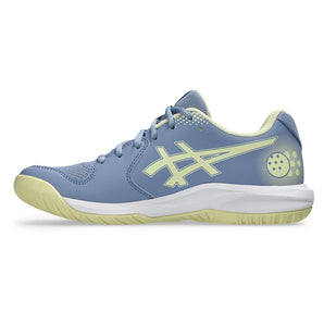 Women's GEL-Dedicate 9 Pickleball Shoes Calm Indigo and Soft Yellow,Footwear,Asics,,,Tennis Express,1042A317-400-1