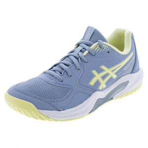 Women's GEL-Dedicate 9 Pickleball Shoes Calm Indigo and Soft Yellow,Footwear,Asics,Calm Indigo/Soft Yellow,5,Tennis Express,1042A317-400F26copy