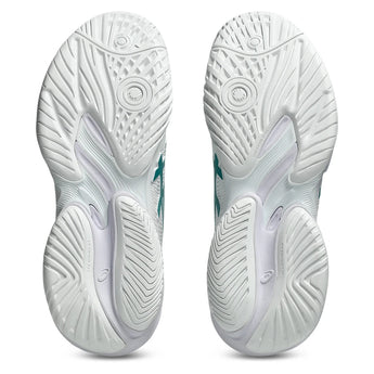Women's Court FF 3 Tennis Shoes White and Pitch Green,Footwear,Asics,,,Tennis Express,1042A335_100-6