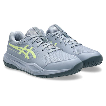 Juniors' GEL-Resolution X GS Tennis Shoes Grey Blue and Pistachio-Footwear-Asics-1044A081-402-Tennis Express