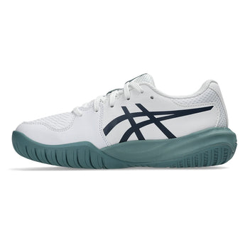 Juniors' GEL-Resolution X GS Tennis Shoes White and Midnight,Footwear,Asics,,,Tennis Express,1044A081_103-1