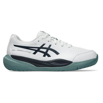 Juniors' GEL-Resolution X GS Tennis Shoes White and Midnight,Footwear,Asics,,,Tennis Express,1044A081_103-2