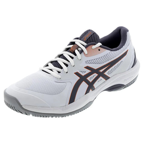 Juniors' GEL-Game GS Tennis Shoes White and Greyish Purple