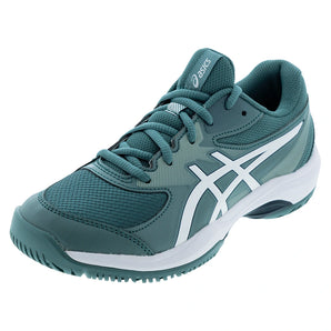 Juniors' GEL-Game GS Tennis Shoes Foggy Teal and White,Footwear,Asics,Foggy Teal/White,1Y,Tennis Express,1044A083-401F26copy